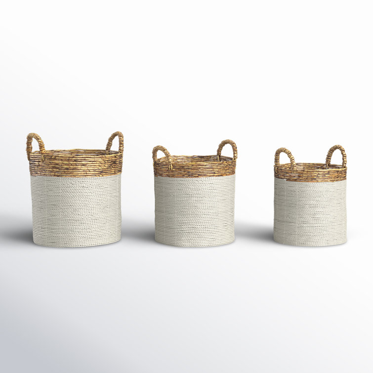 Set of outlets 3 handmade baskets